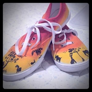 Handpainted Lion King inspired shoes
